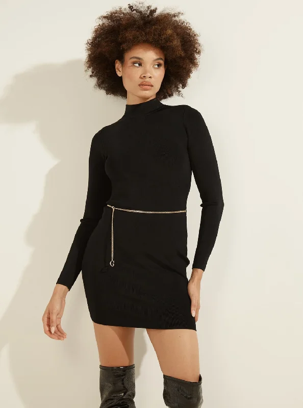 Black Mariah Open Back Mirage Mini Dress