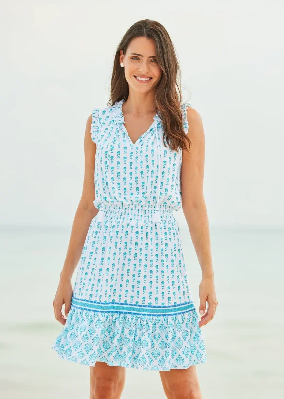 Amalfi Coast Smocked Waist Dress