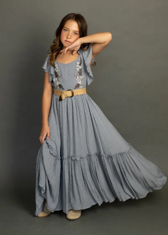 Dewi Dress in Dusty Blue