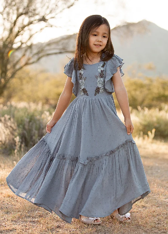 Dewi Dress in Dusty Blue