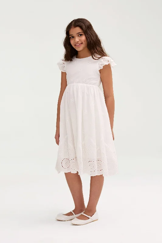 White Eyelet Dress (Girls)