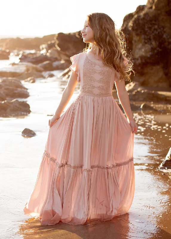 Viola Dress in Desert Shell