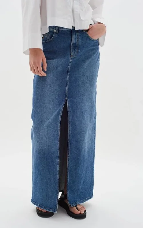 In Wear- Pheiffer Denim Maxi Skirt