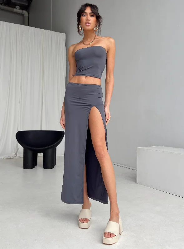 Lowell Maxi Skirt Grey