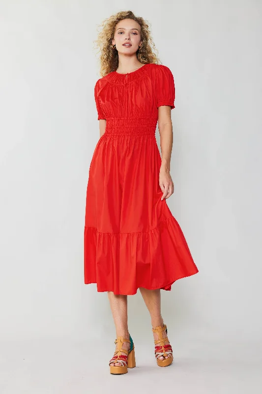 Brooklyn Poplin Midi Dress